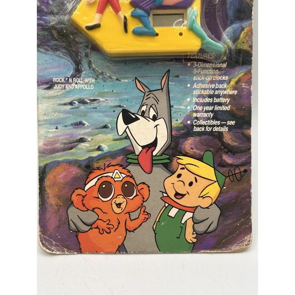 Vintage NOS The Jetsons Movie Stick-on Quartz Clock Judy Jetson and Appollo 1990